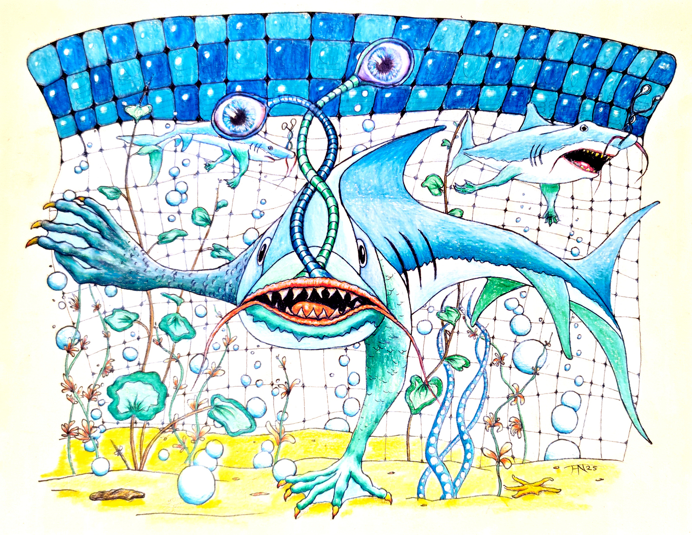 Ogenhaai Zentangle
