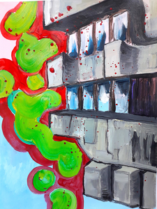 Acryl-werken op papier