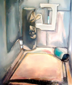 Sam Dillemans acryl op karton