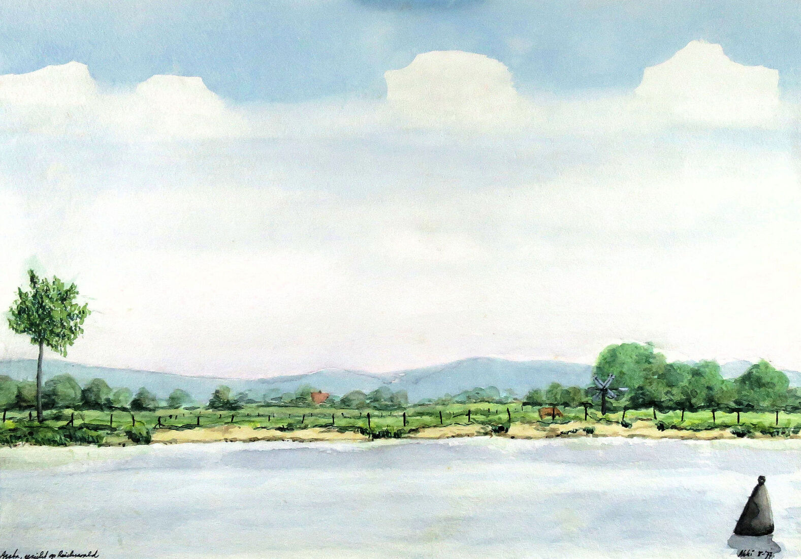 St Agatha, gezicht op het Reichswald