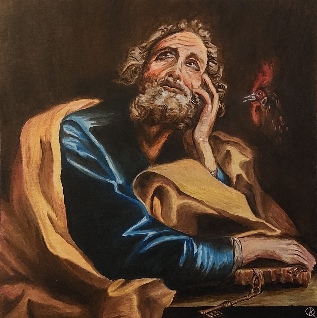 Study after Batoni's Saint Peter 