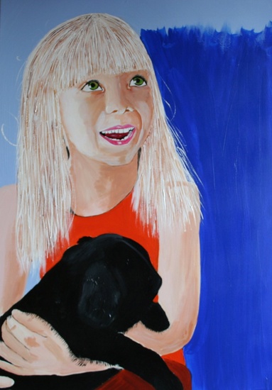 Little Mona Lisa smiling