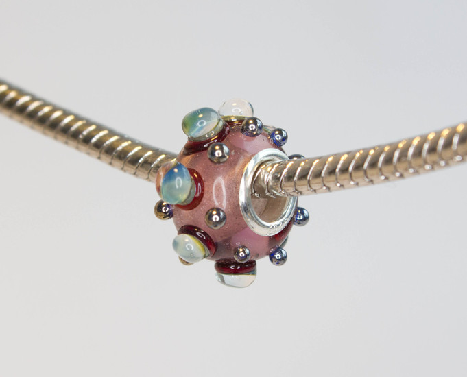 Glaskraal met zilverglas