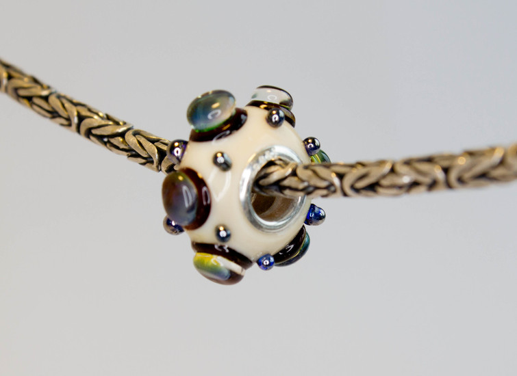 Glaskraal met zilverglas