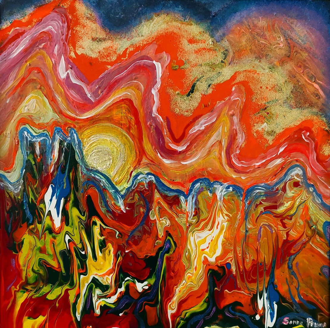 'the mountains are burning'