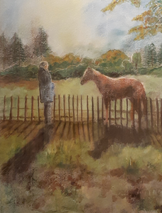 Schilderijen van impressies van landschappen opgedaan in de buurt van mijn woonhuis en op reizen, die ik maakte.