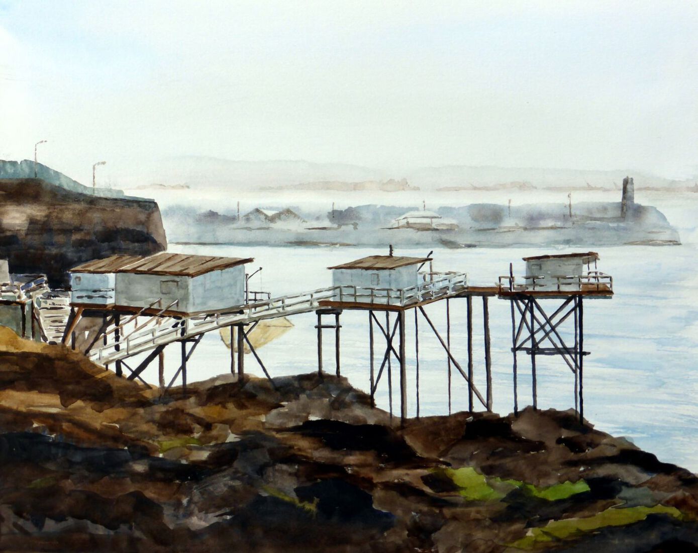 Vishutten in Bretagne