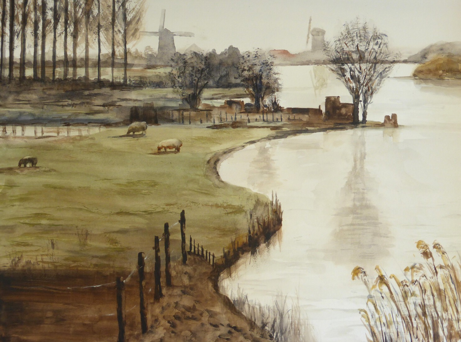 Landschap bij Schermerhorn