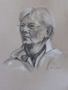 Werken in houtskool, conté, inkt en grafiet van de laatste 5 jaar