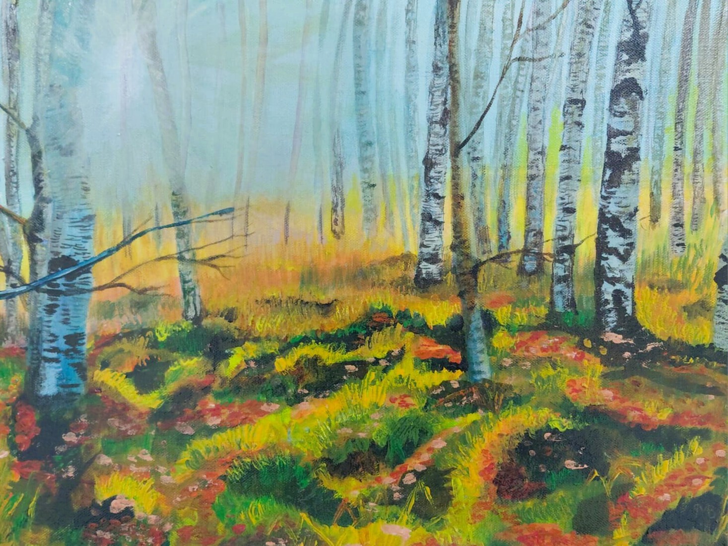 Boslandschappen in de Rhön (D), pendant nr. 2.