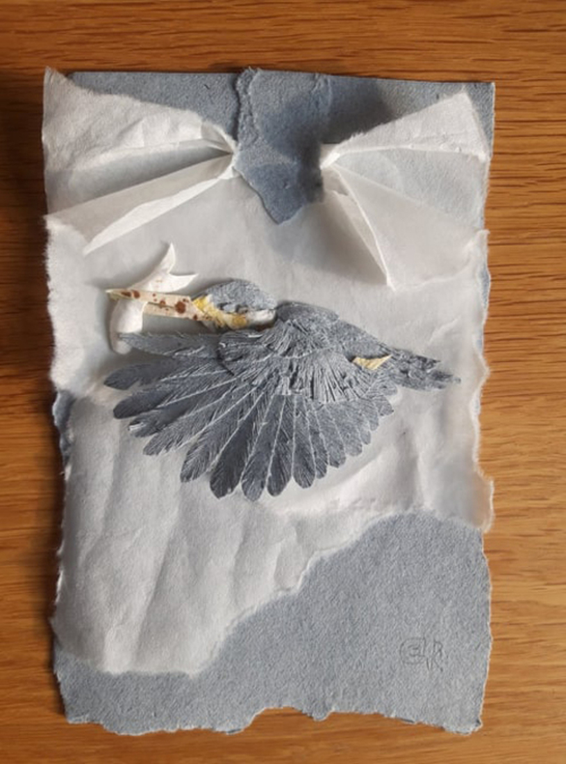 IJsvogel aan het vissen