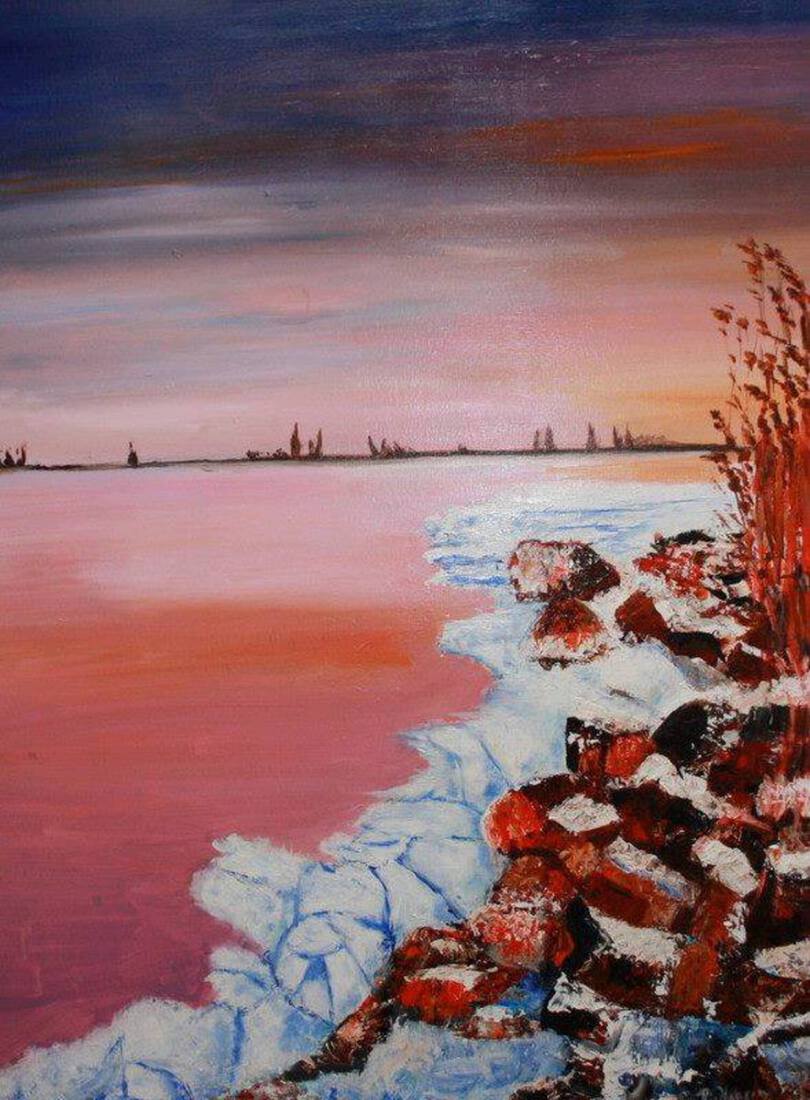 winter op het marker meer