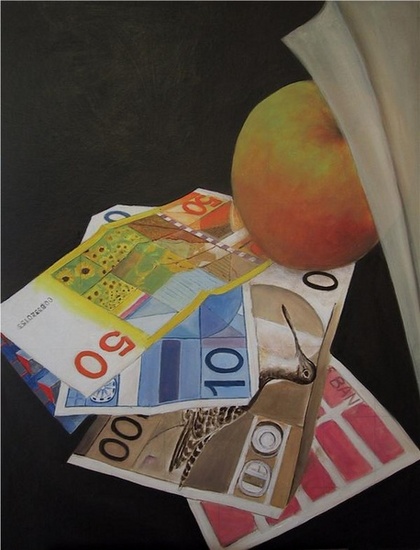 appel en oude bankbiljetten