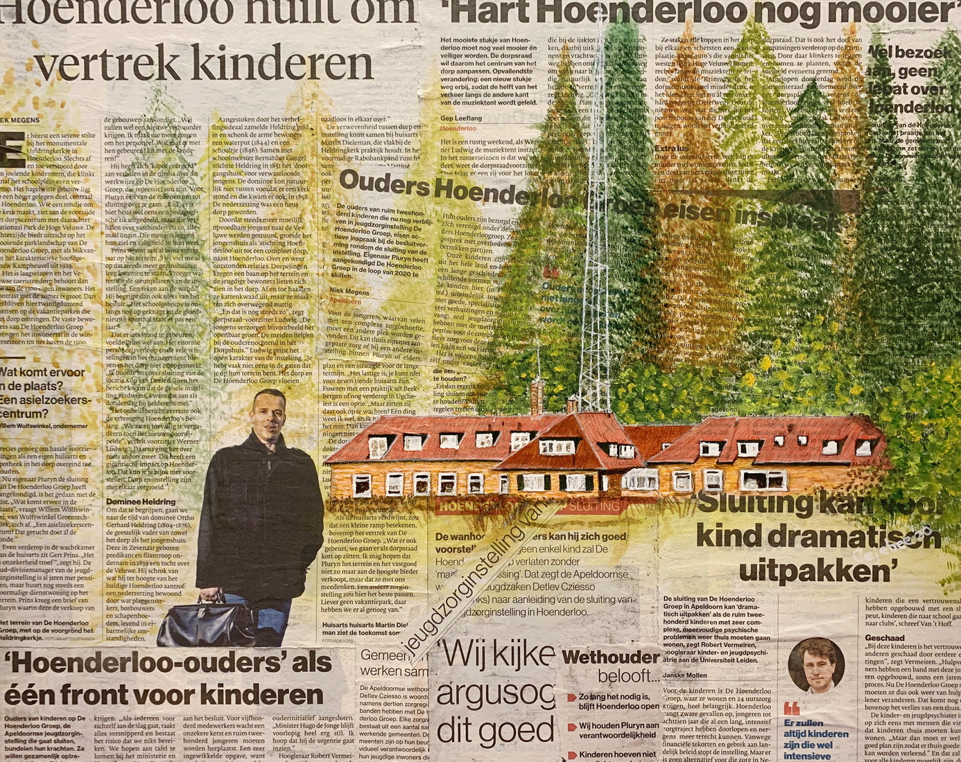 Jeugdzorg Hoenderloo op krant