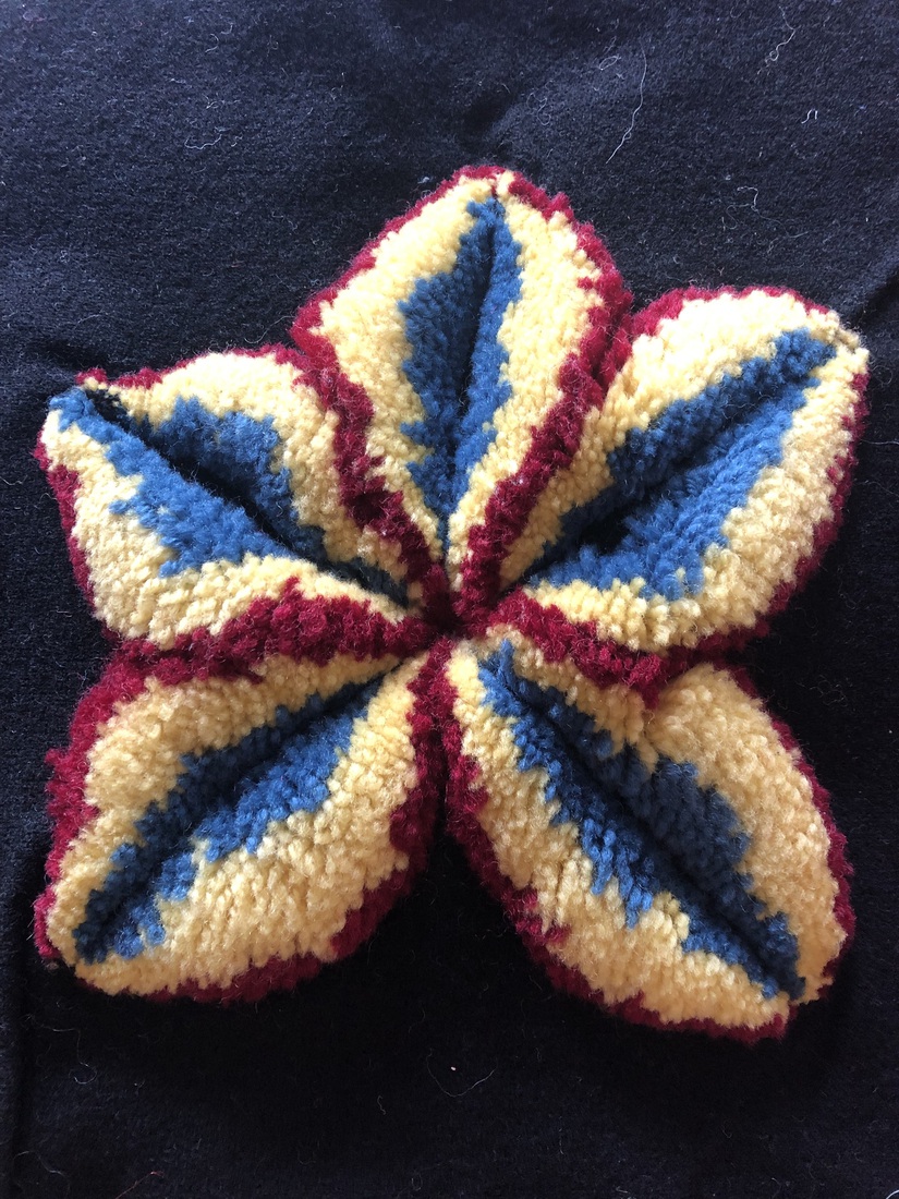 Bloem met Smyrna-techniek