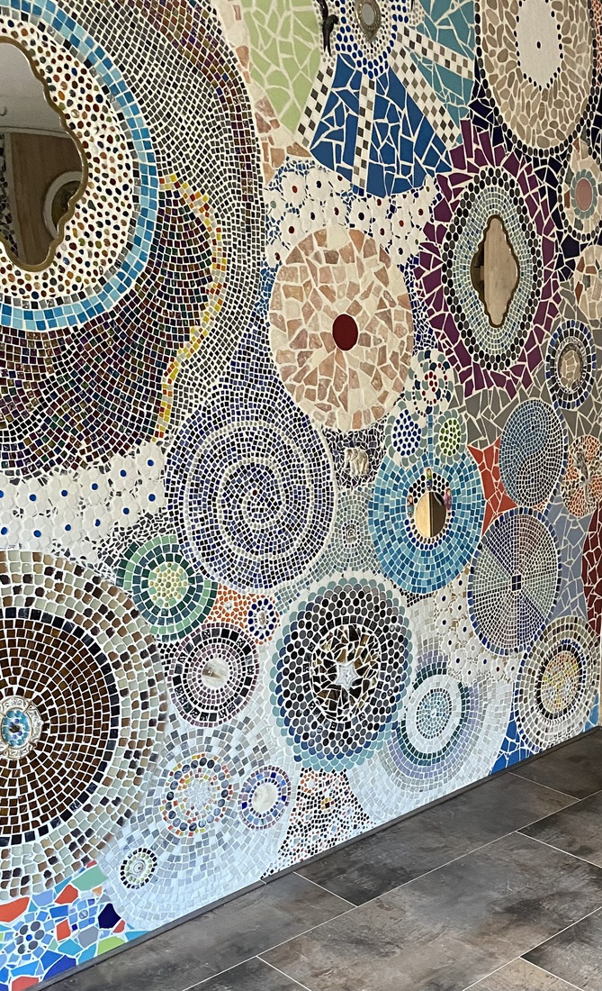 Mozaïek muur