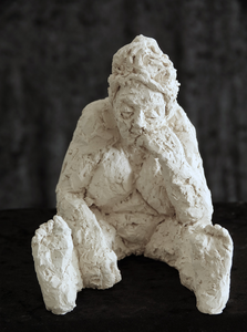 Beelden geboetseerd in klei naar model