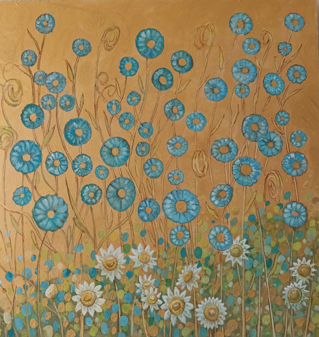 Gouden bloemen 