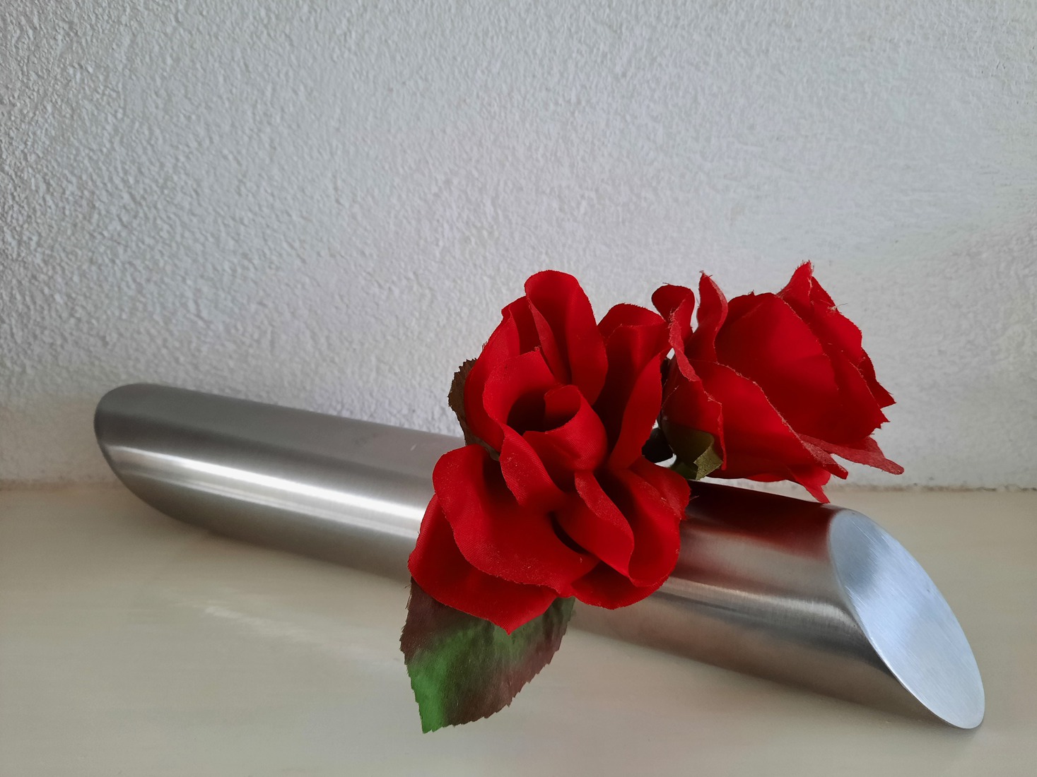 horizontaal rvs vaasje