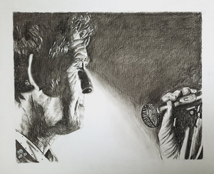 Tekeningen gemaakt met grafietpotloden of met houtskool