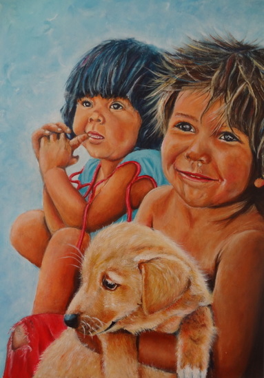 Braziliaanse straatkinderen