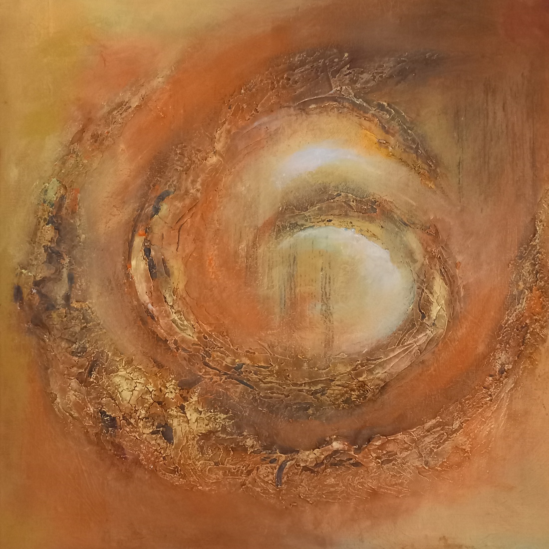 Abstract Gold Cirkel 