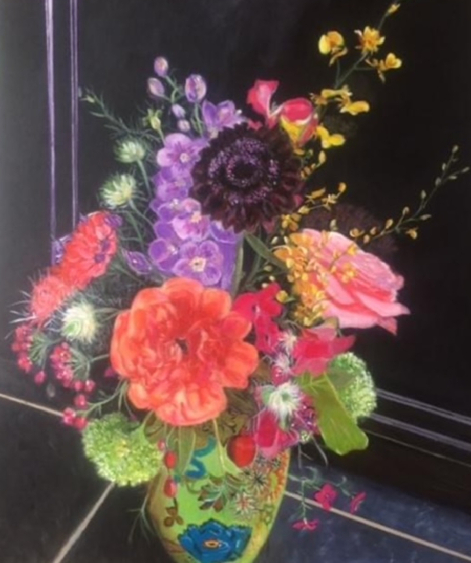 boeket bloemen op vaas