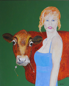 Schilderijen met als thema 'Dames met dieren'