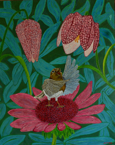 Schilderijen metals thema 'Vogels'