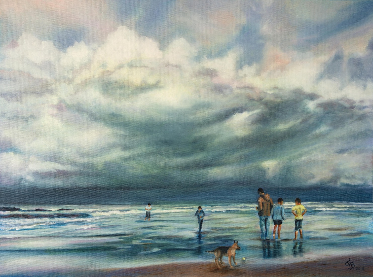 Slecht weer boven zee