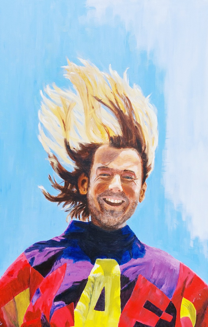 Jonge man met lang haar