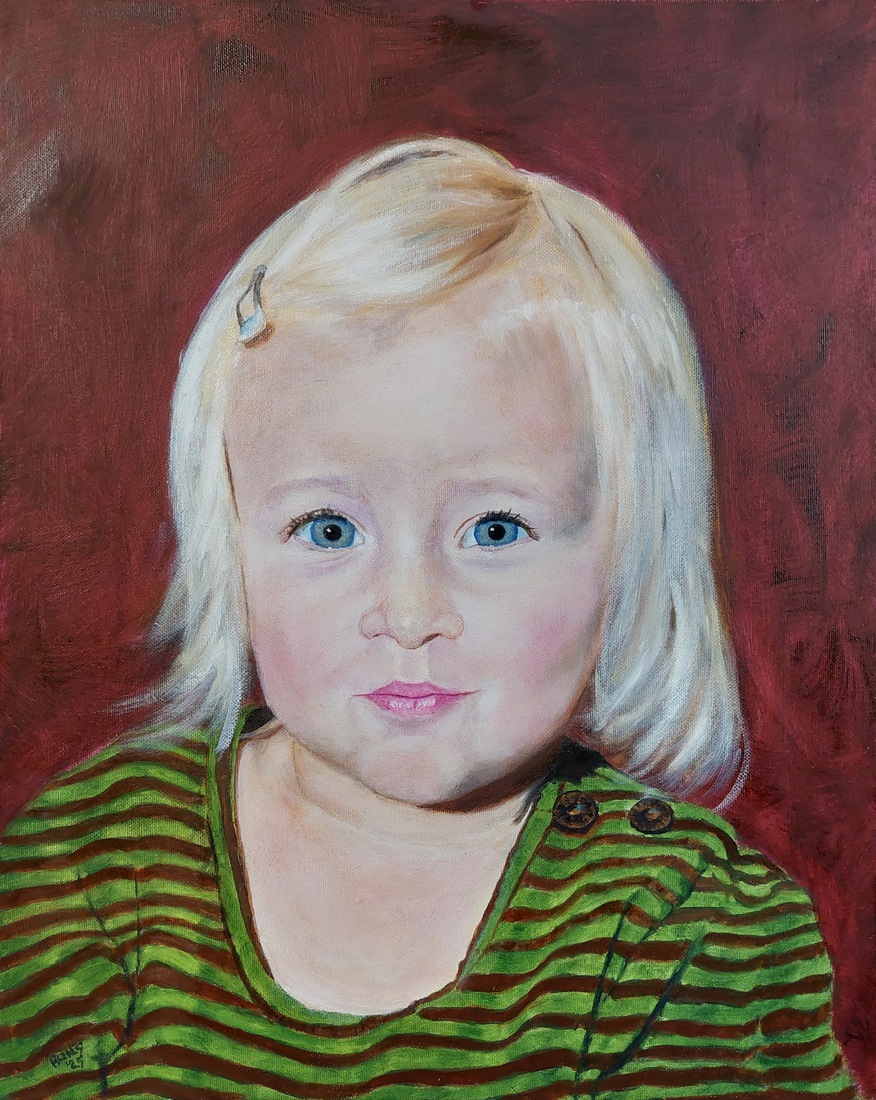 Meisje met haarspeld