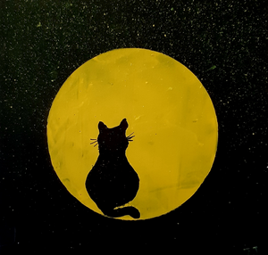 Deze schilderijtjes heb ik gemaakt voor de nieuwe kamers van mijn kleinkinderen toen ze gingen verhuizen