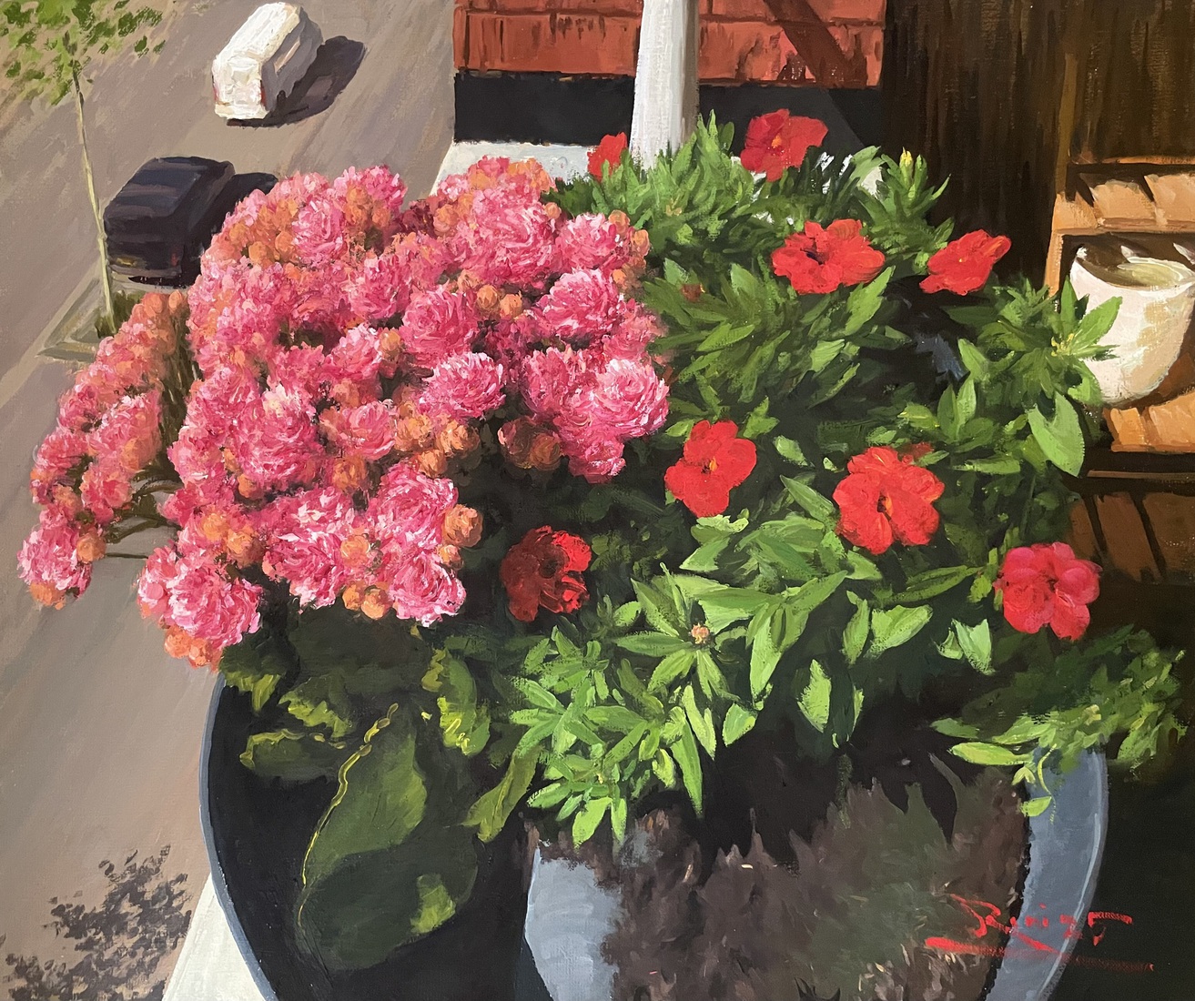 Bloemen op mijn balkon 