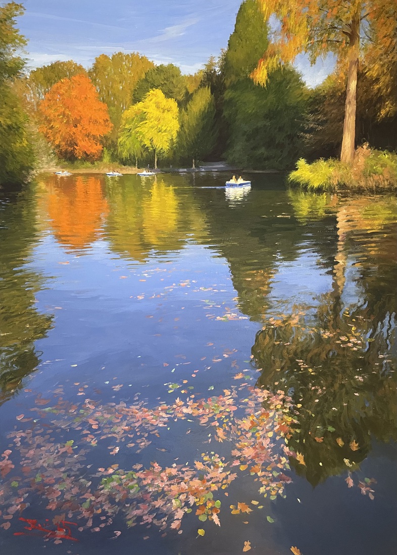 Palmengarten Frankfurt van herfst 