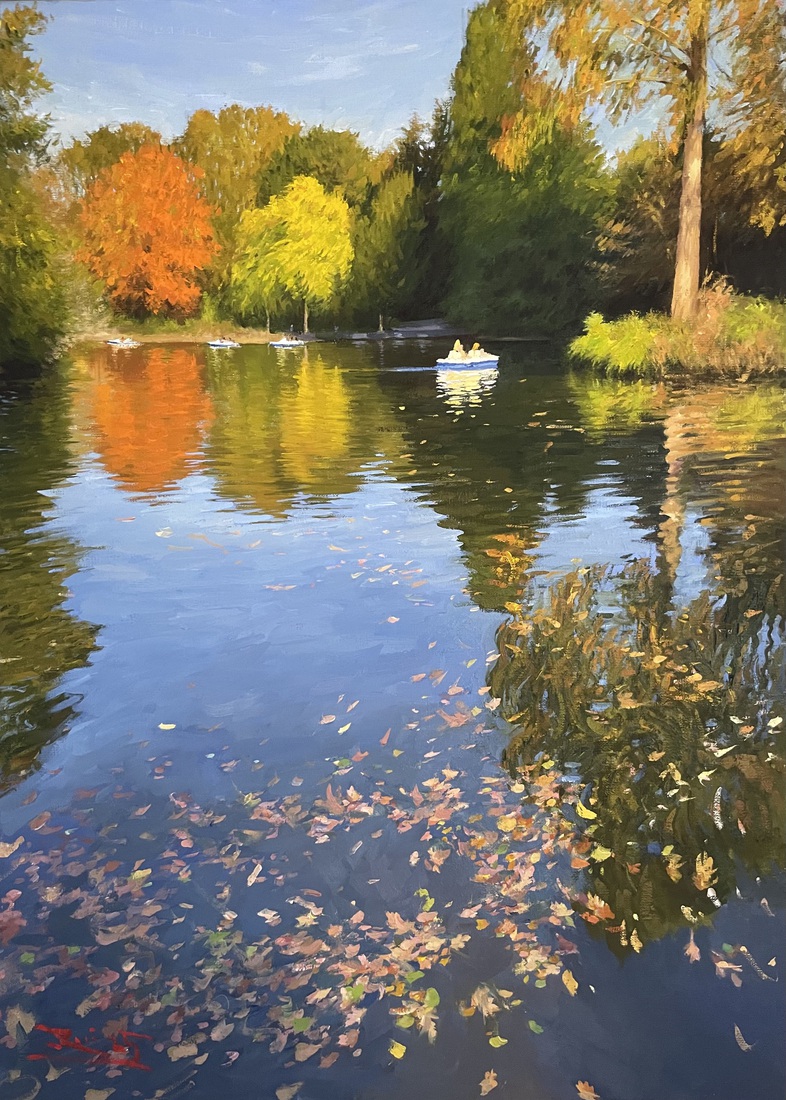 Waterplas in Palmengarten Frankfurt  