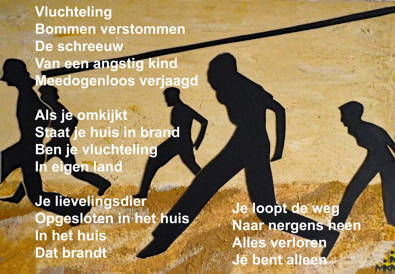 De Vluchteling met gedicht