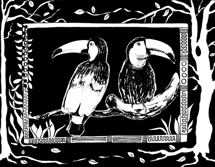 toekans met versiering