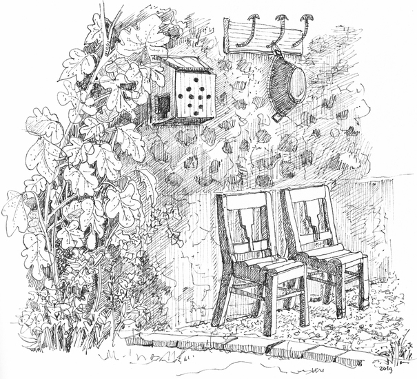 twee oude stoelen, Lanty