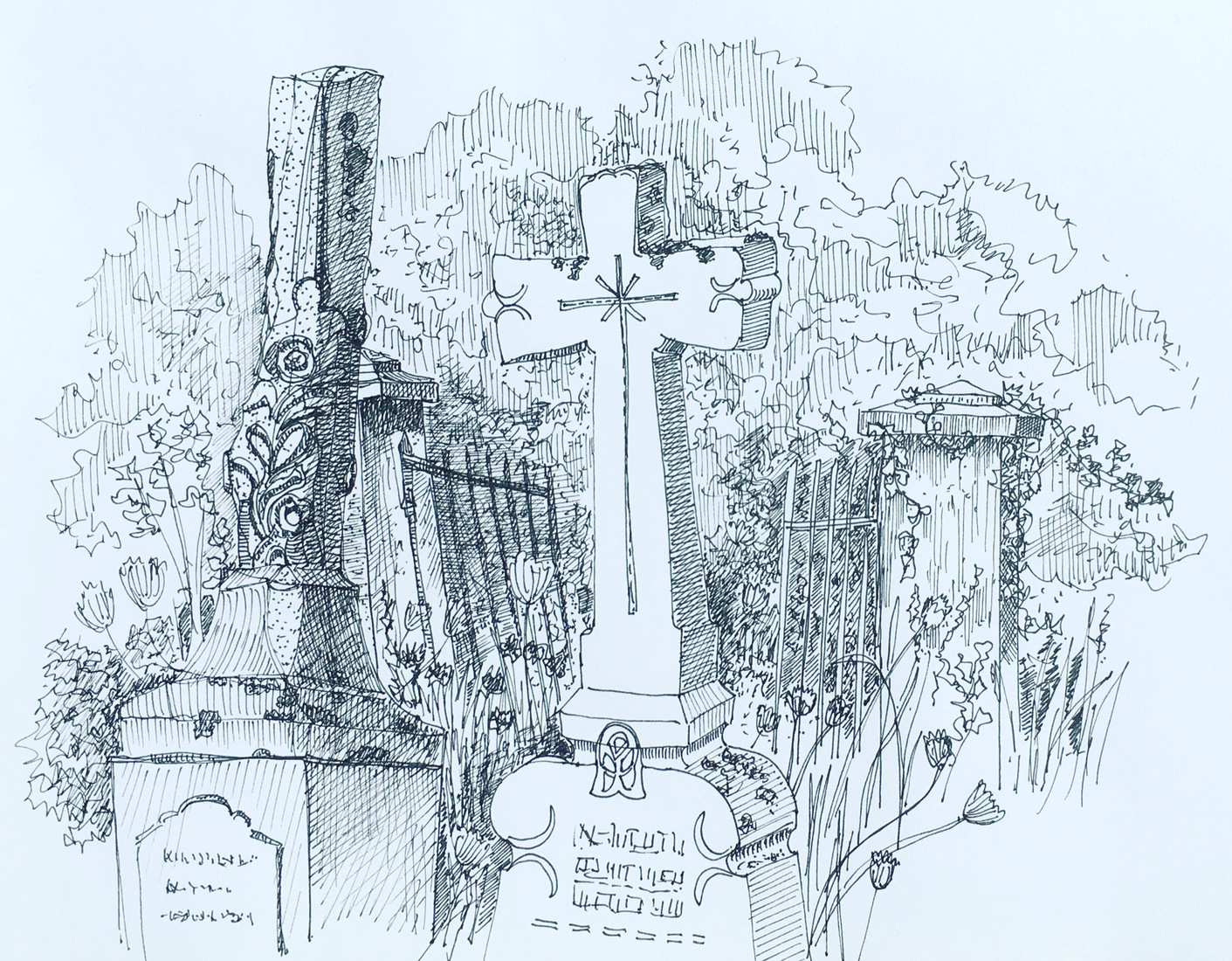 oud kerkhof in Sapogne-sur-March