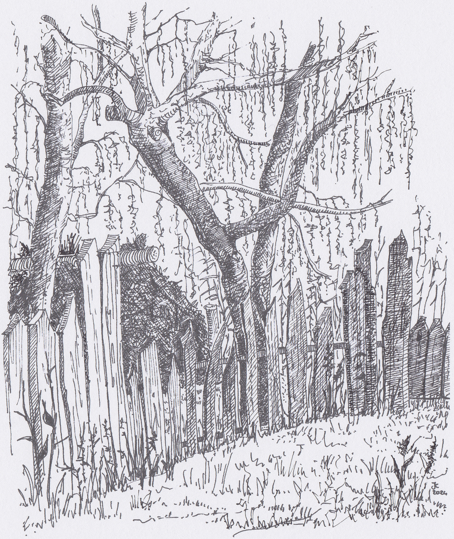 rond hek op camping Achter 't Erf