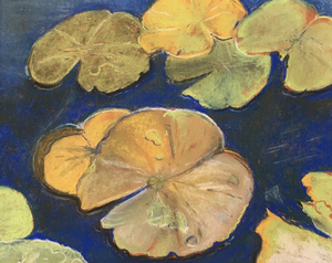 met krijt getekend werk op papier