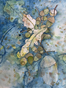 Zaans Bord is een geschept papier dat wordt gemaakt bij molen De Schoolmeester in Westzaan, Noord-Holland. Voor een expositie in de hele maand september ben ik de uitdaging aangegaan om op dit speciale papier werk te maken.