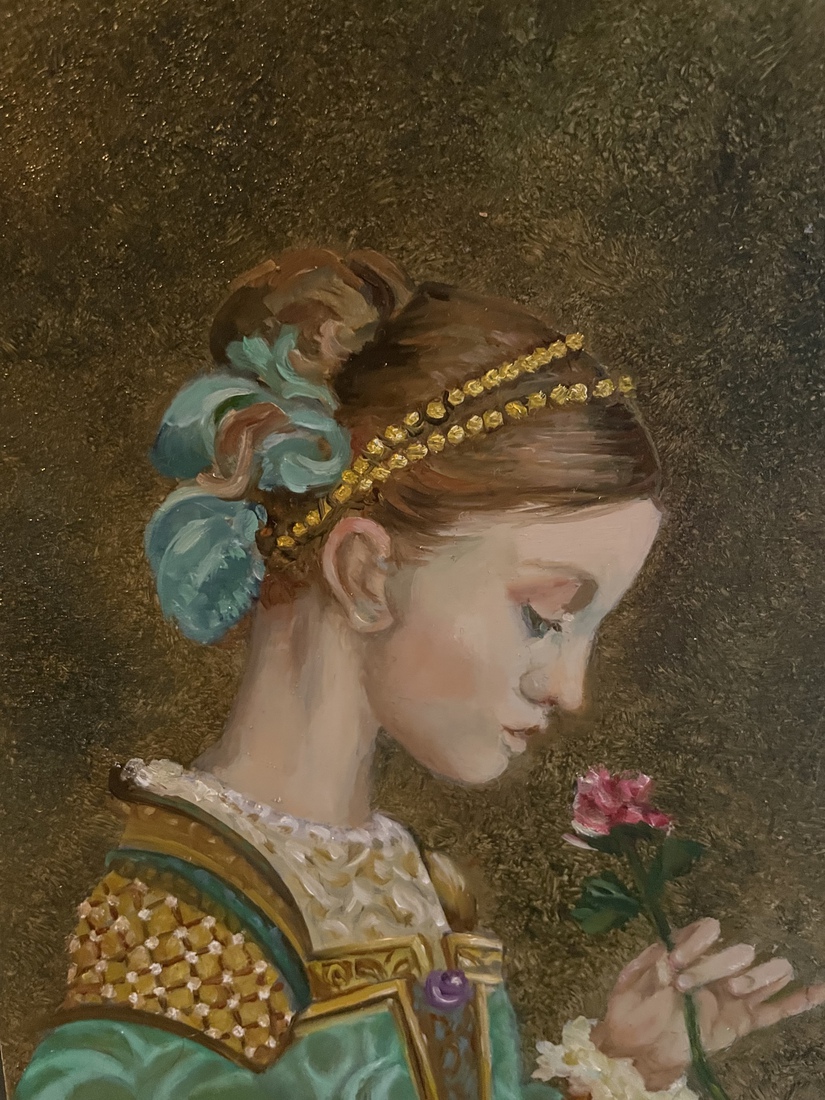 Jong meisje uit de renaissance tijd.