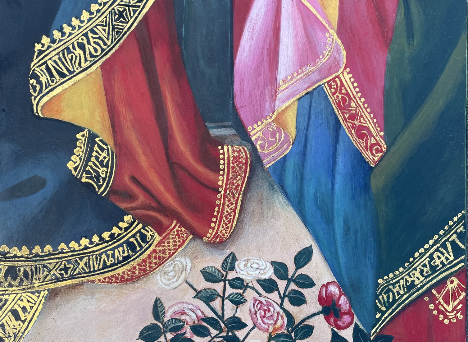 Madonna and Child.  ( een stukje detail )