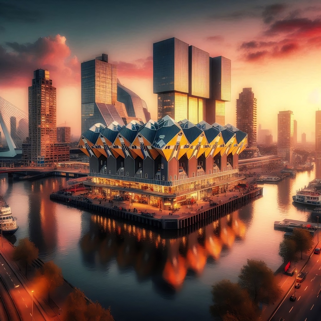 R010 - Rotterdam Cube houses at the river