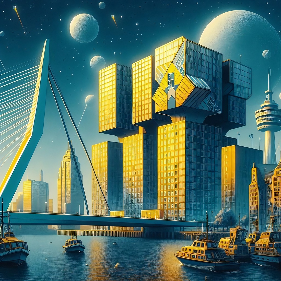 R046 - Rotterdam Science Fiction -  Yellow