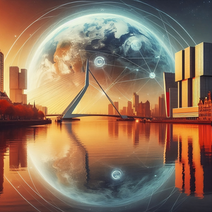 AI art - Iconic landmarks in Rotterdam