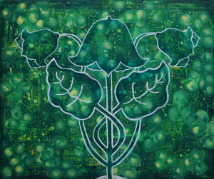 De inspiratiebron van deze schilderijen is de natuur op onze mooie Aarde en de prachtige florale afbeeldingen uit de Jugendstil.