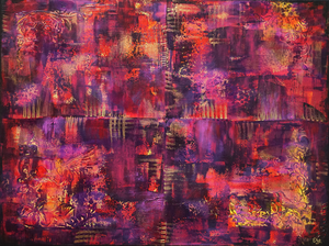 Deze schilderijen zijn gemaakt met verschillende media en technieken. 